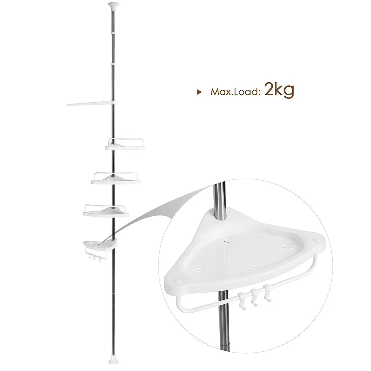Esquinero de Ducha Extensible